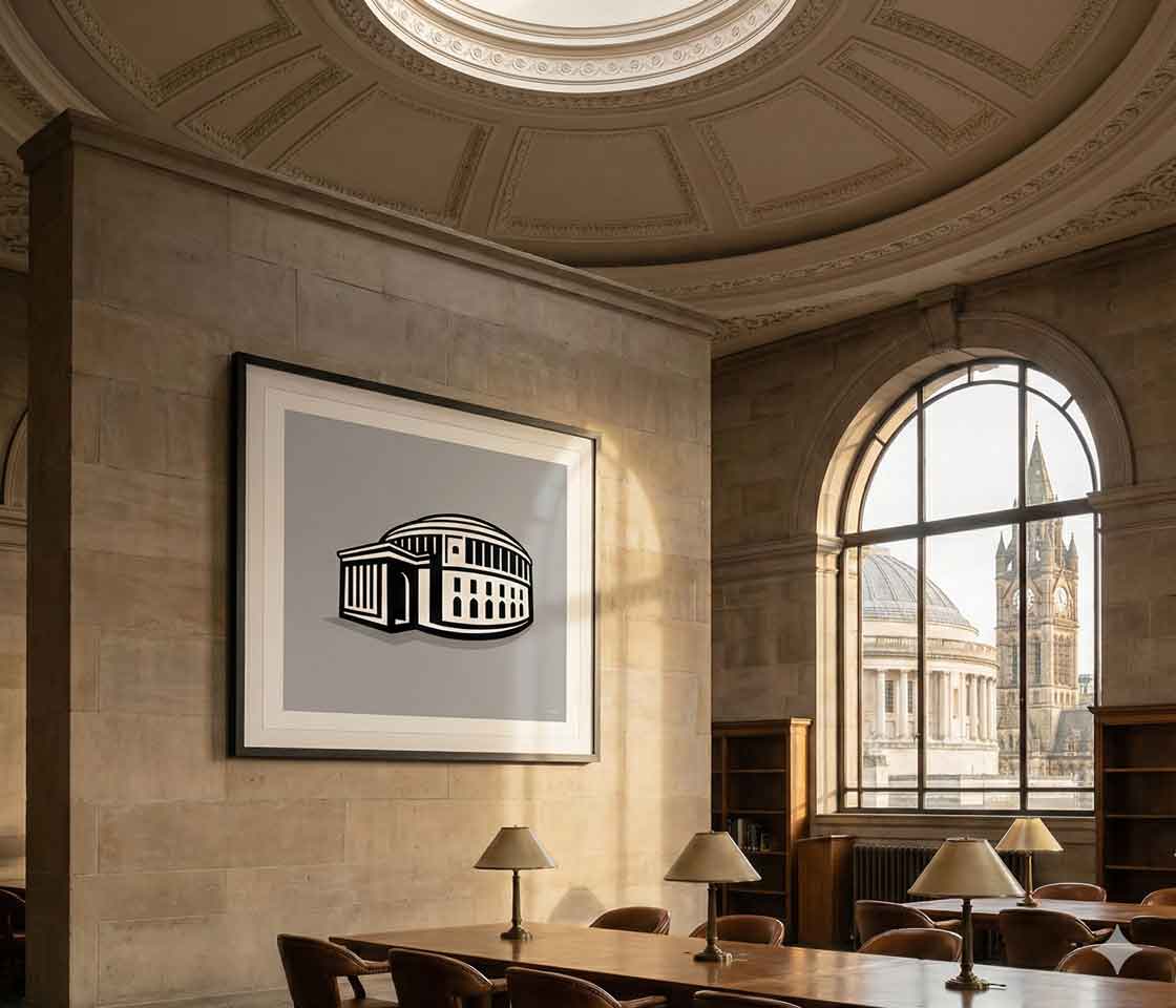 Manchester Central Library print