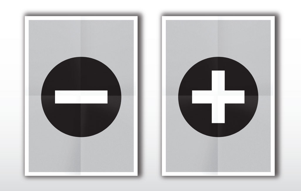 subtractionism positive and negative posters