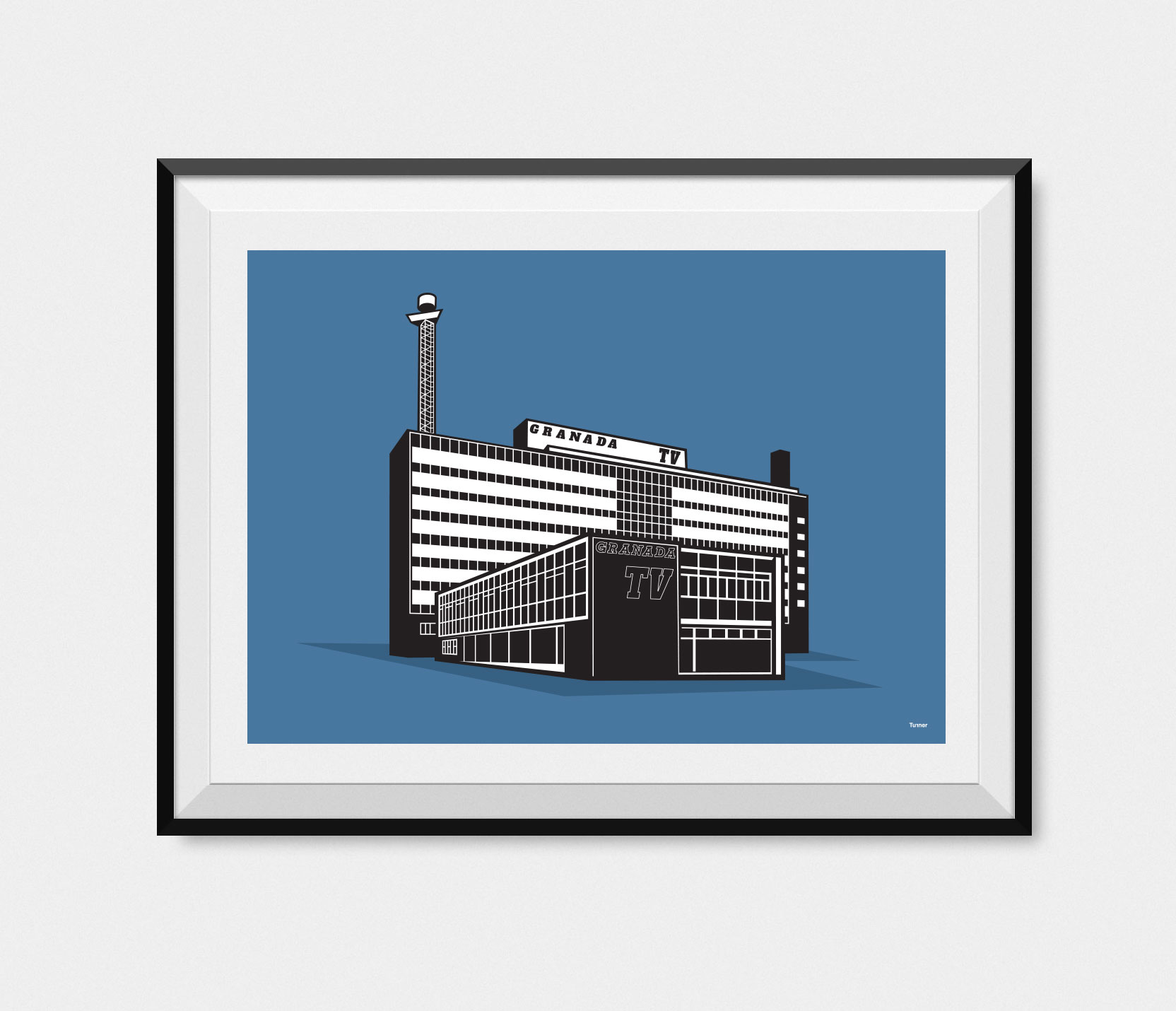 granada tv building illustration