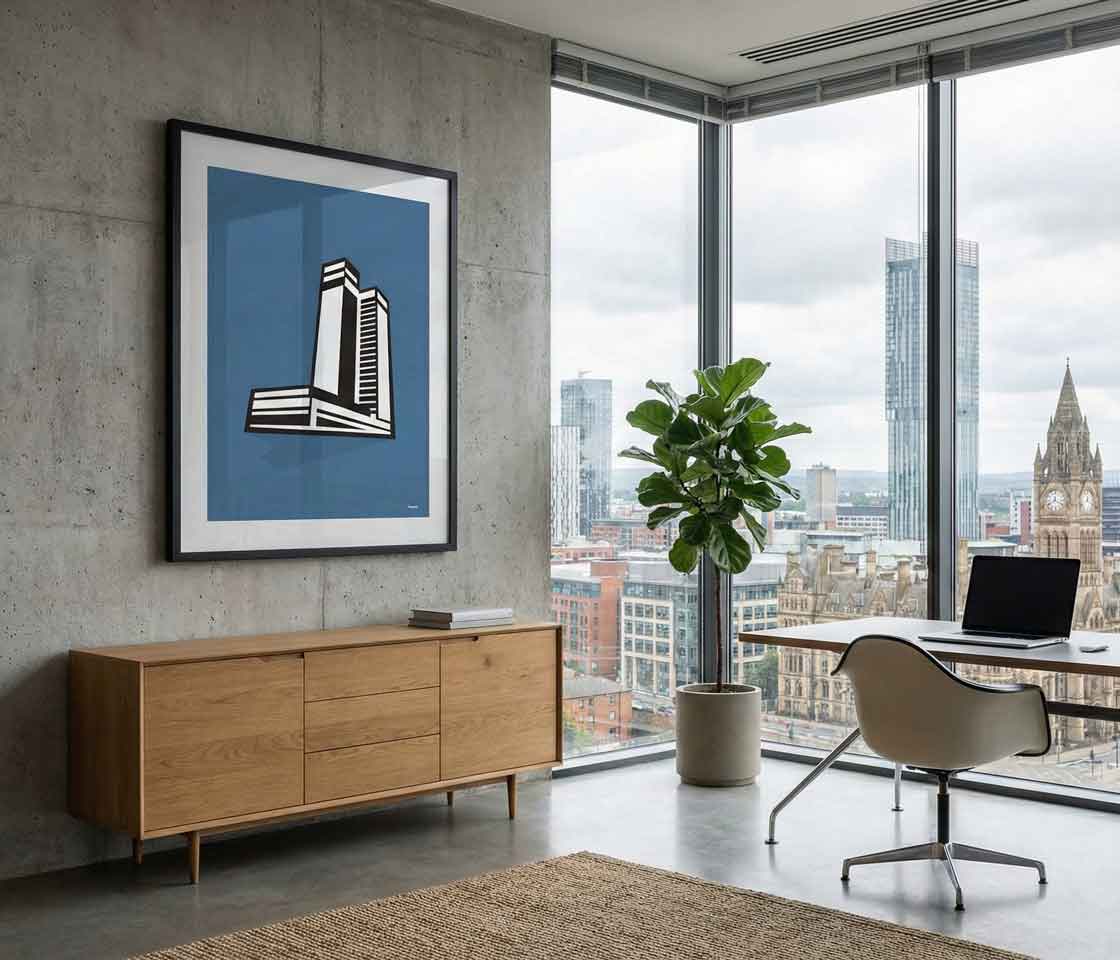 CIS-Tower illustration in an office interior